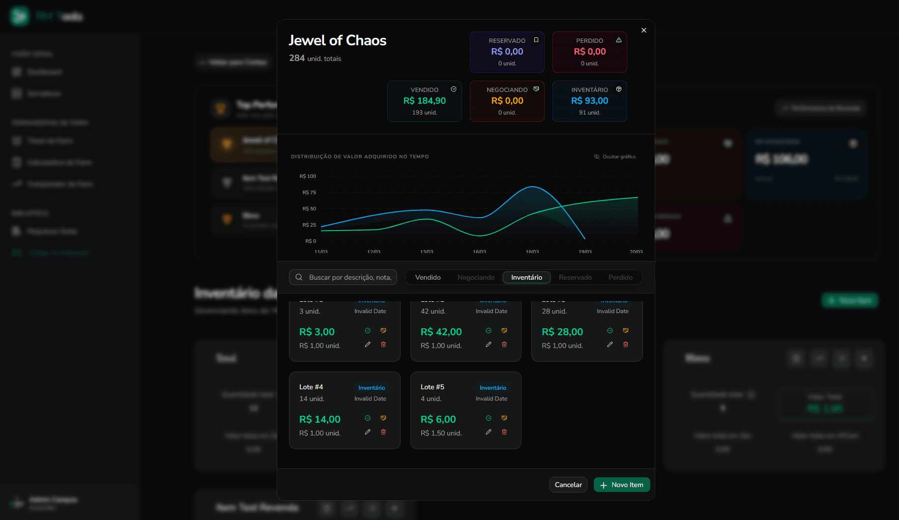 Gestão de Inventário